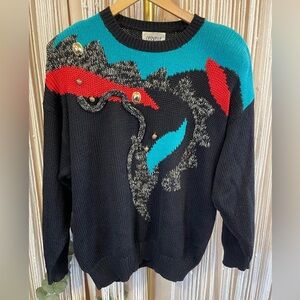 Vintage Cervelle Abstract Pattern Sweater